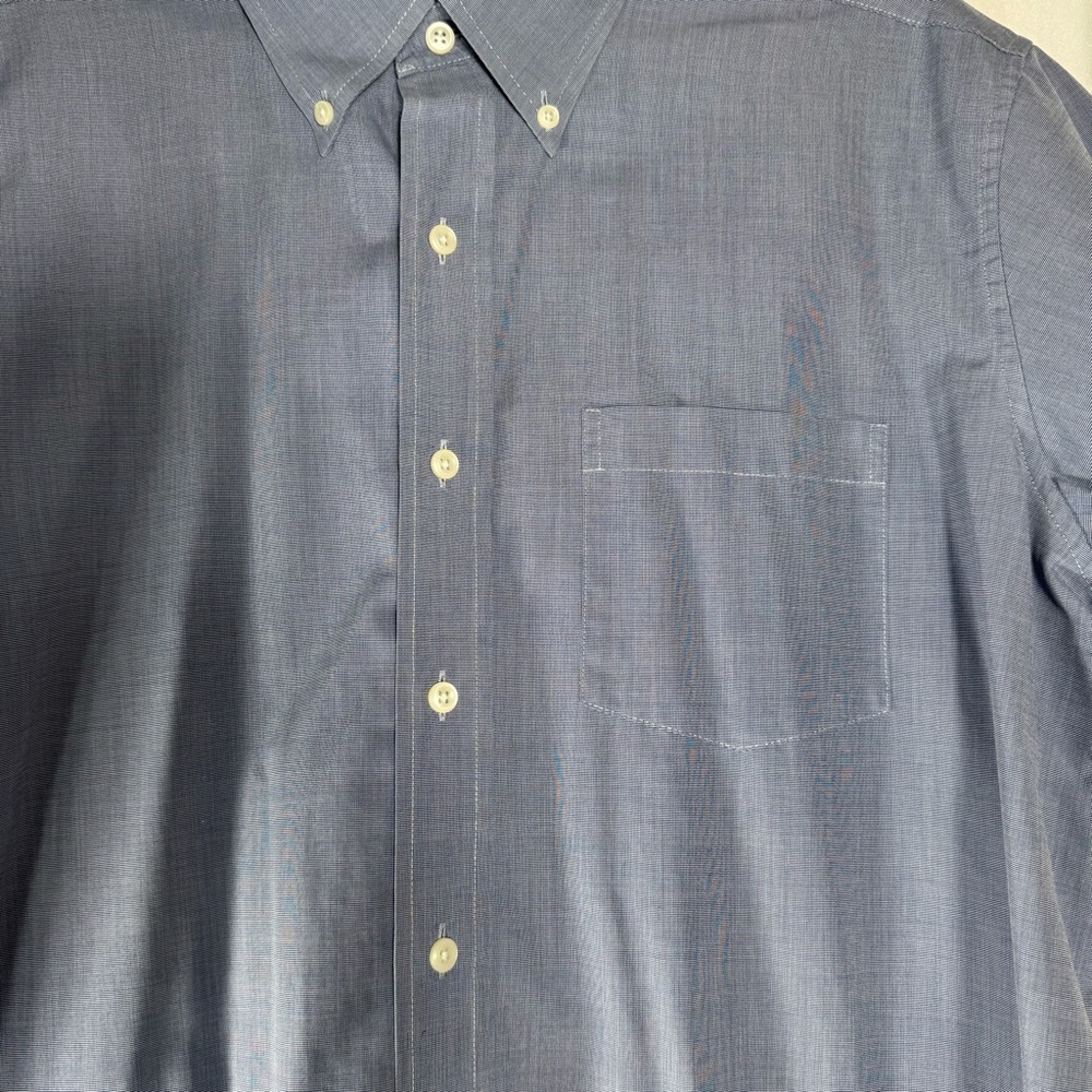 L.L. Bean Men's Casual Chambray Button Down Shirt Men’s‎ Size L 100% Cotton
